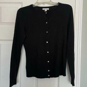 Black New York & Company Button-Up Cardigan